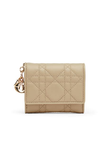 warm taupe lady dior|Lady Dior Lotus Wallet in Warm Taupe .